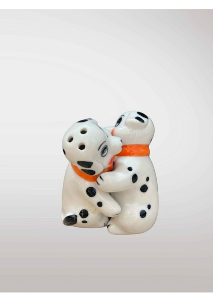 Seramik Köpek Tuzluk Karabiberlik Set