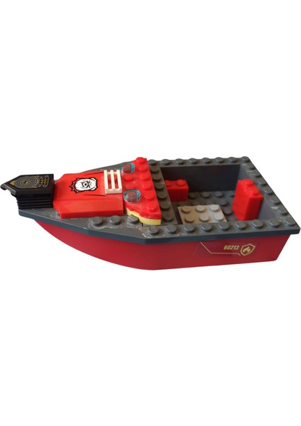 Vintage ''lego City Fire Rıhtım Yangını 60213''PARÇASI Orijinal Bot & 13.5 x 6.5 cm