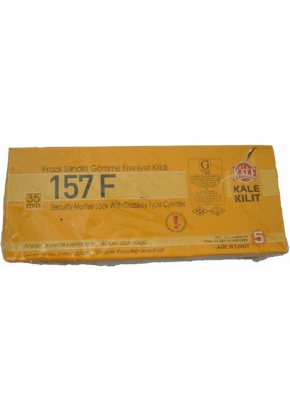 157 F 35 Mm Kapı Emniyet Kilidi - Fiam Anahtarlı