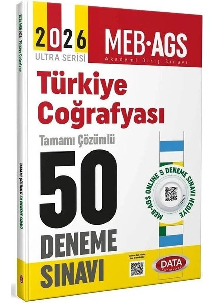 Data 2026 Meb-Ags Türkiye Coğrafyası 50 Deneme Çözümlü