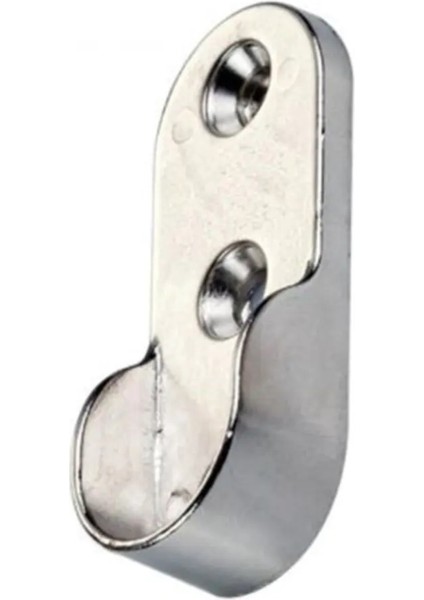 Boru Askı Flanşı Oval Dolap İçi Borusu Sabitleme Kıyafet Elbise Askı Aparatı Krom 45 mm (2 Adet) modelleri
