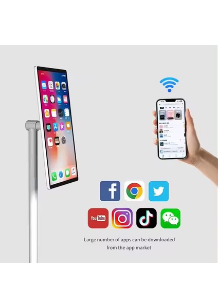 32INÇ Android Taşınabilir Şarjlı Tv LED Ekran HPT32