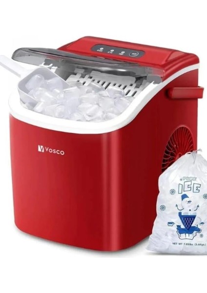Eko Set Üstü Buz Makinesi 12 Kg Kırmızı