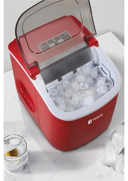 Eko Set Üstü Buz Makinesi 12 Kg Kırmızı