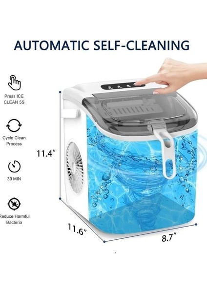 Eko Set Üstü Buz Makinesi 12 kg Beyaz