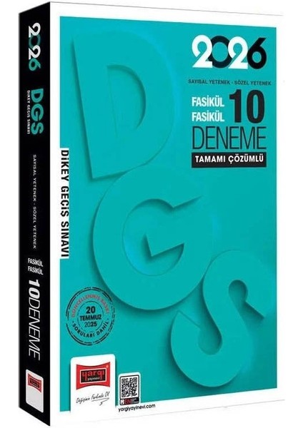 Yargı 2026 Dgs 10 Deneme Fasikül Çözümlü