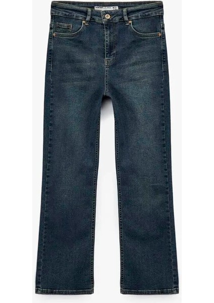 Kick Flare Indigo Kadın Jean Pantolon 6WAL40035MD
