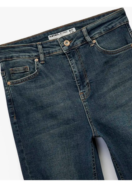 Kick Flare Indigo Kadın Jean Pantolon 6WAL40035MD modelleri