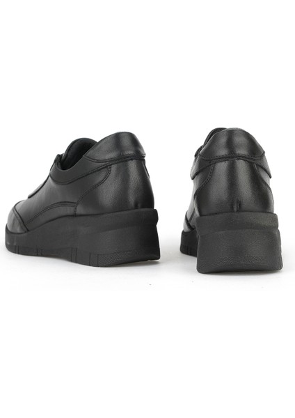 , Kadın Hakiki Deri Konfor Ayakkabı 153359Z220 Siyah modelleri