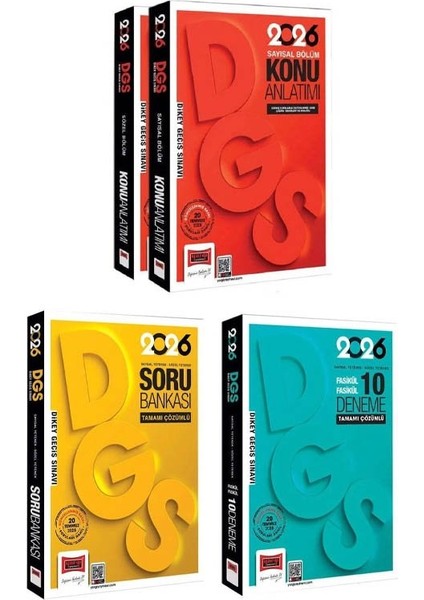 Yargı 2026 Dgs Konu Anlatımı + Soru Bankası + 10 Deneme 3 Lü Set