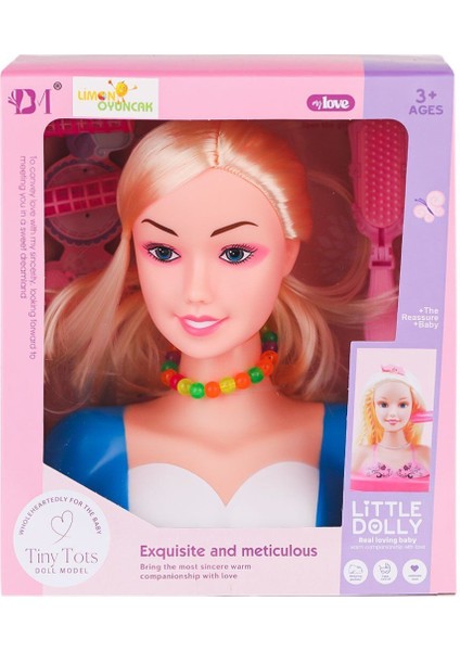 BM3319-1B Little Dolly Model Bebek Yüzü - Limon Oyuncak fiyatları