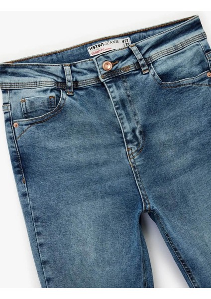 Yüksek Bel Skinny Indigo Kadın Jean Pantolon 6WAL40026MD modelleri