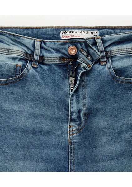 Yüksek Bel Skinny Indigo Kadın Jean Pantolon 6WAL40026MD indirimleri