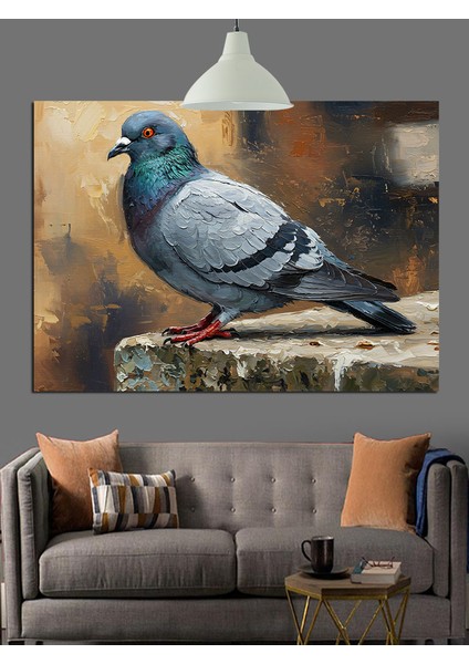 Taş Üstü Güvercin Dekoratif Kanvas - Mdf Ahşap Tablo indirimleri