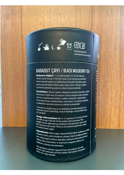 Karadut Çayı Gerçek Meyve Taneleri 250 G fiyatları