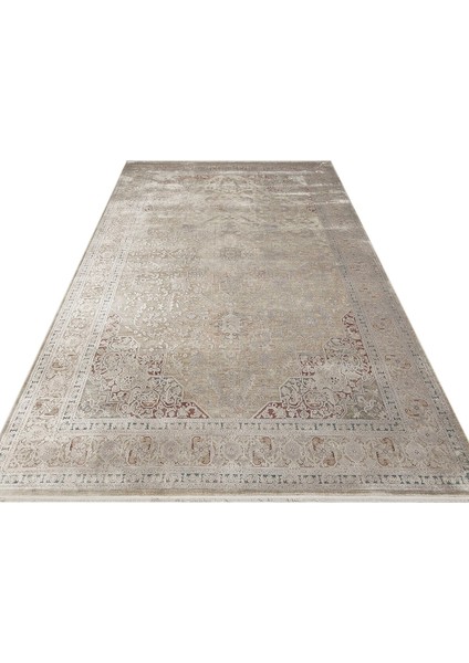 Babil Bbl 02 Gri - Viskon Halı | Klasik Dokuma Salon Halısı