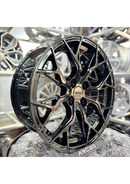 17'' 4X100 Arceo Roma Glossy Black Jant Modeli