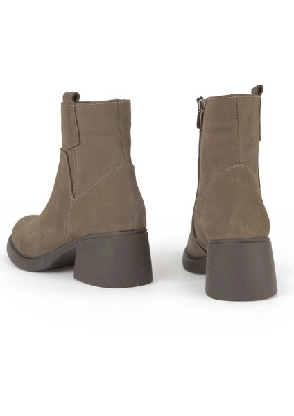 , Kadın Hakiki Deri Bot 153359Z623 Vizon