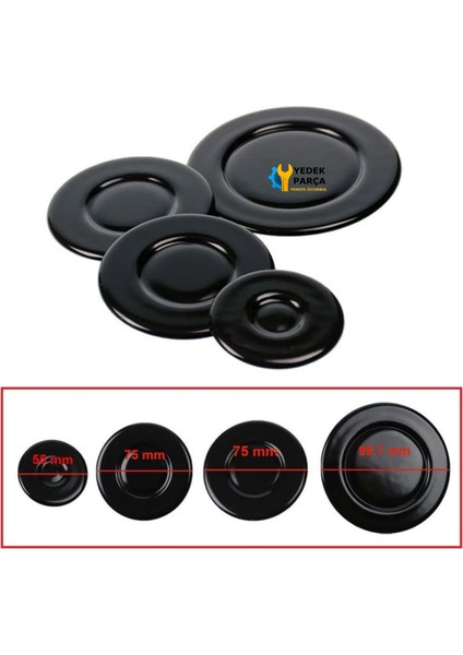 Silverline Uyumlu 4 Lü Bek Kapak Takımı Ankastre Set Üstü Ocak Bek Kapak Takım