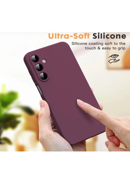 Samsung Galaxy A17 5g Kılıf Lansman Kamera Korumalı Içi Süet Kadife Yumuşak Renkli Silikon Mat Hisli modelleri