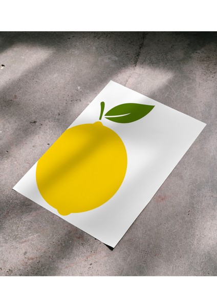 Çerçevesiz Poster, Dijital Baskı Sarı Limon Temalı Poster, Ofis, Mutfak Dekorasyon fırsatları