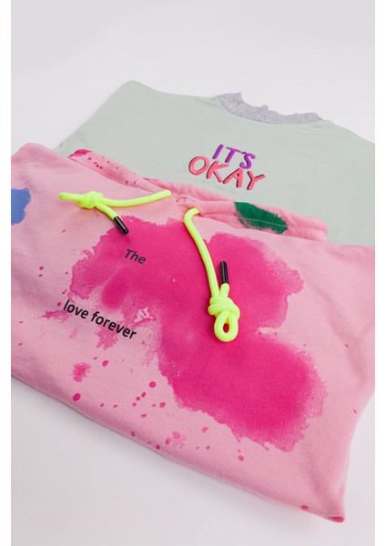 Kız Çocuk 2'li Paket Basic Sweatshirt fiyatları