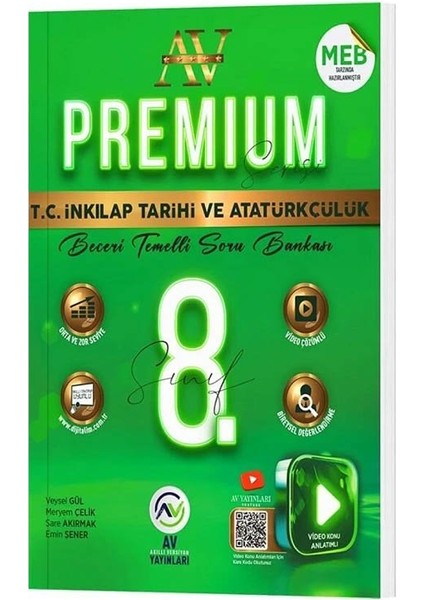 Av 2026 8. Sınıf Tc Inkılap Tarihi ve Atatürkçülük Premium Beceri Temelli Soru Bankası Çözümlü
