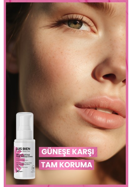 Ton Eşitleyici Spf 50+ Tüm Ciltler Için Yüksek Korumalı Pembe Güneş Kremi 50 ml fırsatları