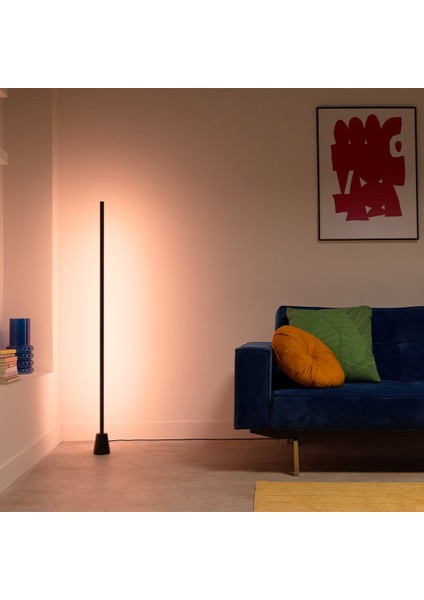 Gradient Zemin Lambası - Siyah (140 Cm) fırsatları