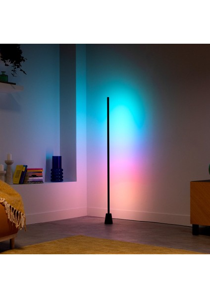 Gradient Zemin Lambası - Siyah (140 Cm)