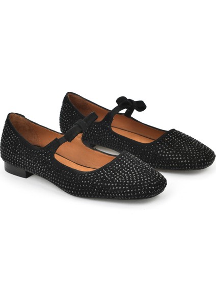 , Kadın Hakiki Deri Babet 1531050Z25150444Y Siyah indirimleri