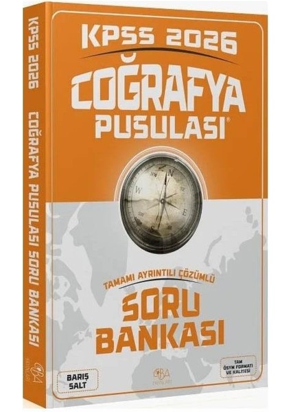 Cba 2026 Kpss Coğrafya Pusulası Soru Bankası Çözümlü