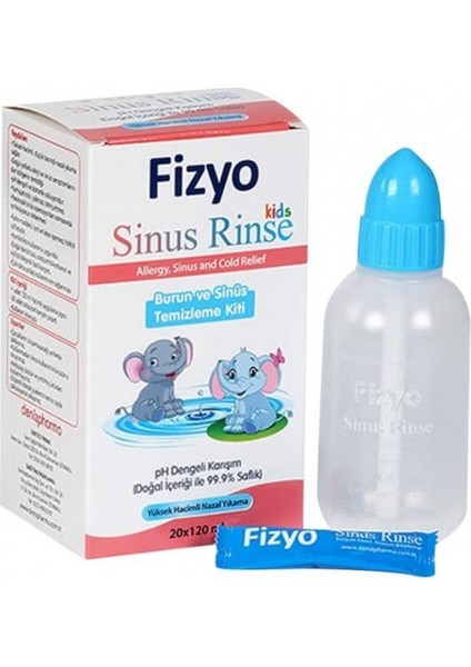 Sinüs Rinse Kids Çocuk 240 ml (Burun ve Sinüs Temizleme Seti)