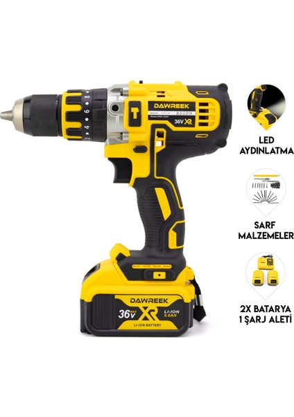 13MM Çelik Mandren Vidalama DW36 indirimleri