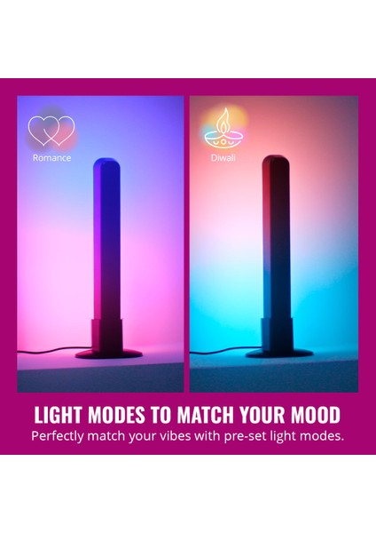 2'li Gradient Işık Barı - Siyah (30 Cm) fırsatları