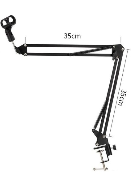 NB35 Demir Masa Üstü Mikrofon Standı (35X35CM) modelleri