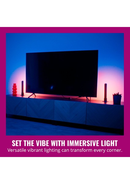 2'li Gradient Işık Barı - Siyah (30 Cm)