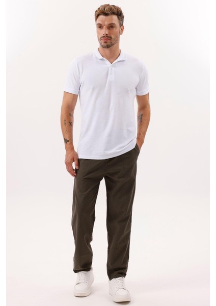 Erkek Keten Bol Kesim Pantolon