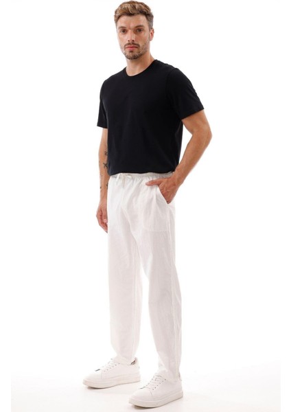 Erkek Keten Bol Kesim Pantolon fırsatları