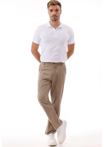 Erkek Keten Pantolon – Nefes Alabilir, Rahat Kesim Günlük Giyim -Geniş Beden Aralığı-