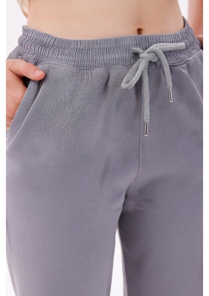 Kadın Yüksek Bel Gabardin-Keten Dokulu Pantolon – Nefes Alabilir Kumaş, 4 Mevsim