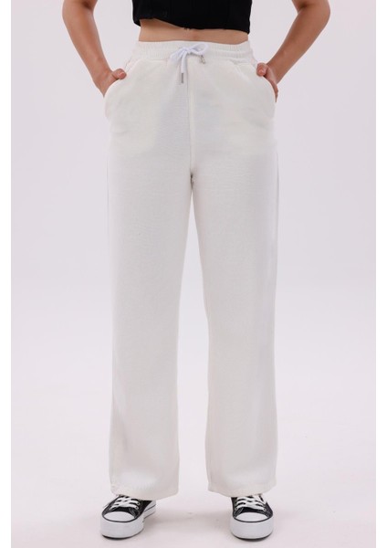 Kadın Yüksek Bel Gabardin-Keten Dokulu Pantolon – Nefes Alabilir Kumaş, 4 Mevsim fırsatları