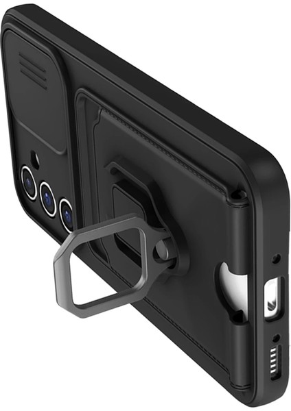 Samsung Galaxy A17 5g Kılıf Kamera Korumalı Sürgülü Yüzüklü Kartvizitli Stand Ip Askılı Zuma Silikon modelleri