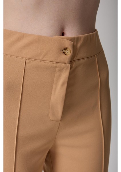 Kadın Yüksek Bel Toparlayıcı Ispanyol Paça Palazzo Pantolon