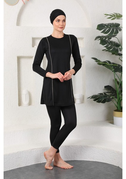 Tam Kapalı Tesettür Mayo Siyah fırsatları