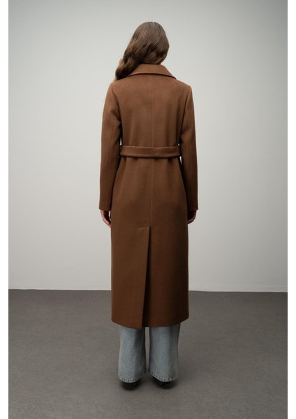 Punto Detaylı Kruvaze Exclusive Kaban Tütün 3055