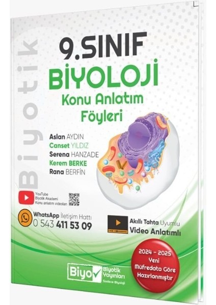 Biyotik 2026 9. Sınıf Biyoloji Konu Anlatım Föyleri