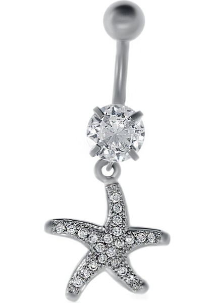 Kadın Deniz Yıldızı Model Çelik Piercing