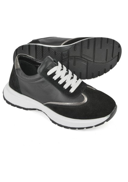 , Kadın Hakiki Deri Sneaker 1531050Z26501005K Siyah fırsatları