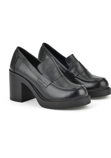 , Kadın Hakiki Deri Ayakkabı 1531050Z25101100Y Siyah indirimleri